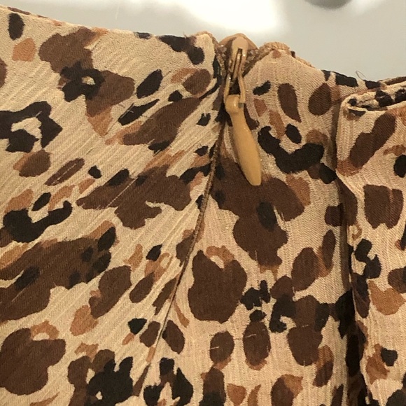 ALLISON TAYLOR silk animal print midi skirt - Picture 10 of 11